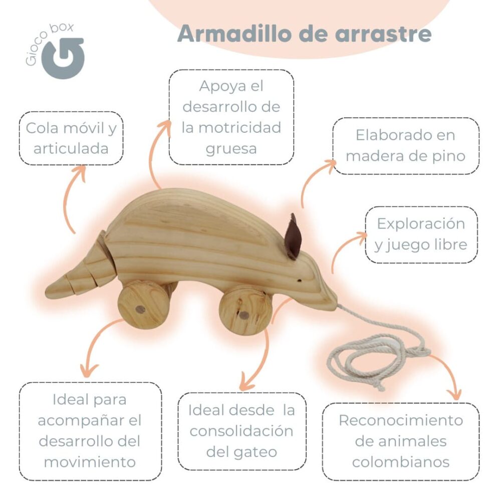 Armadillo arrastrable